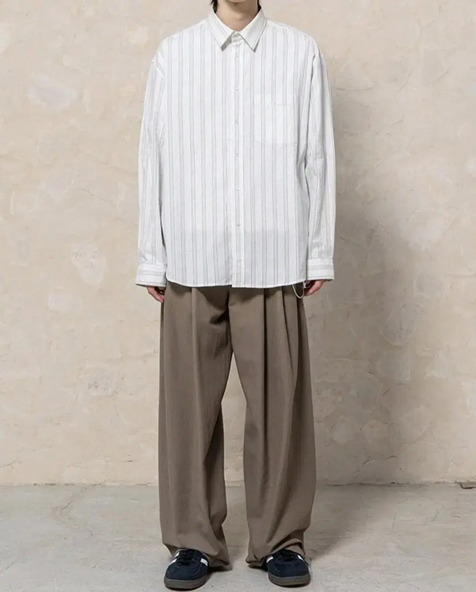 비긴202 French Stripe Seersucker Shirts 2